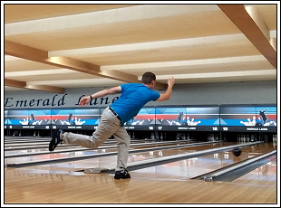Bowler at Emerald Lanes