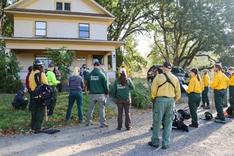 Burn team at Dorris Ranch