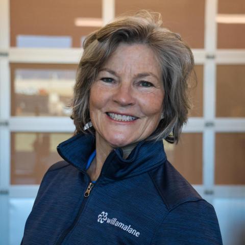 trainer Linda smiling